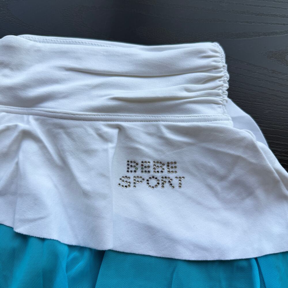 SOLD!!NWT New Bebe Sport 3 Piece Tennis Set Tank + 2 Skorts Size XS - Picture 9 of 11
